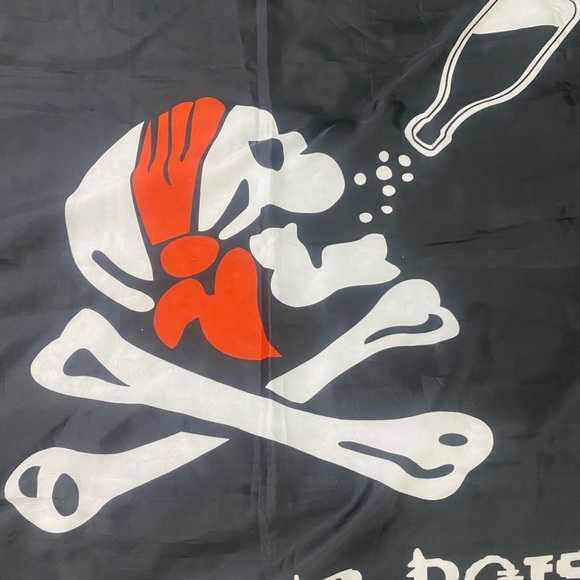 Jolly Roger Pirate NAME YOUR POISON Premium Super Poly 3'x5' Flag Banner - Picture 8 of 10